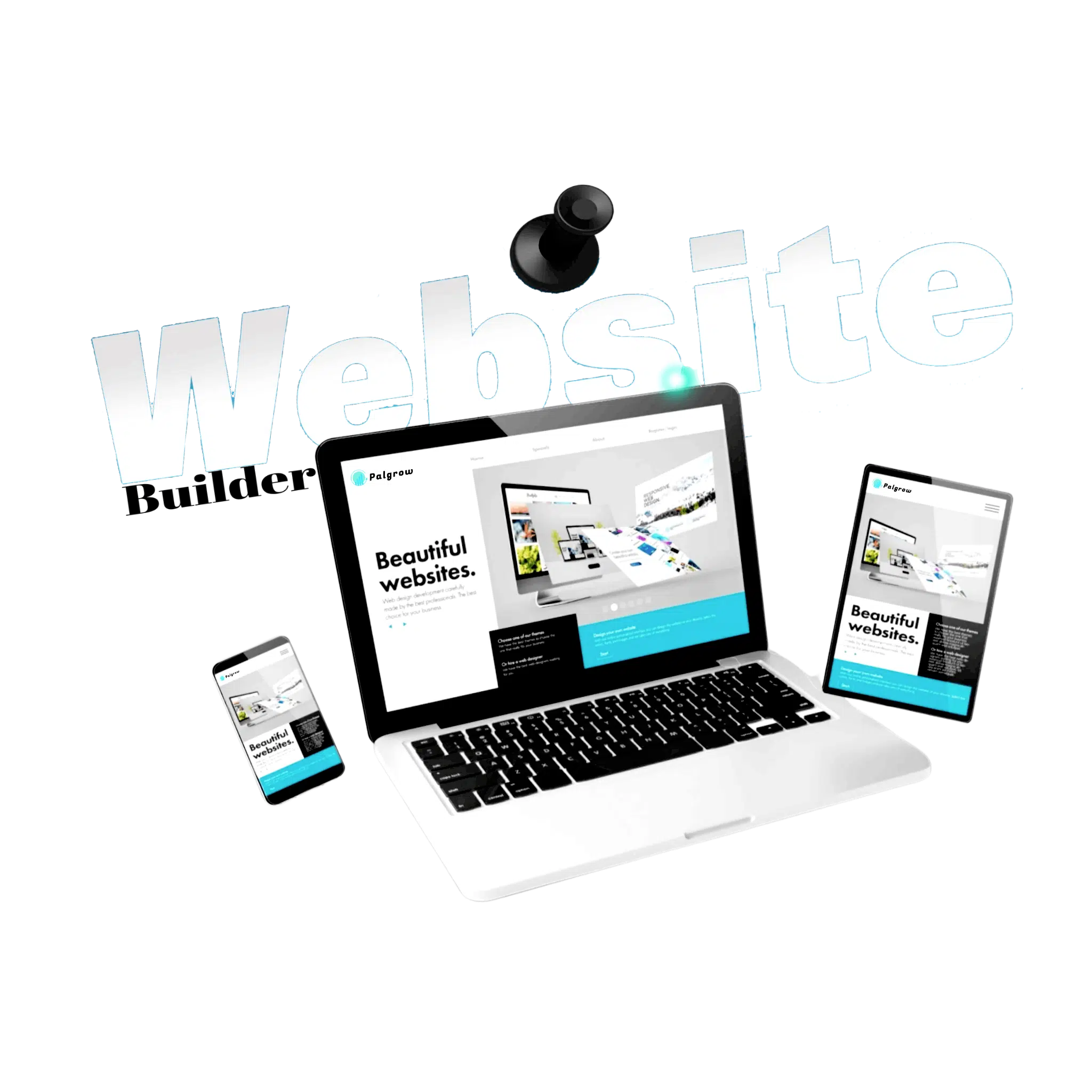 Build a free website that grows with your business.